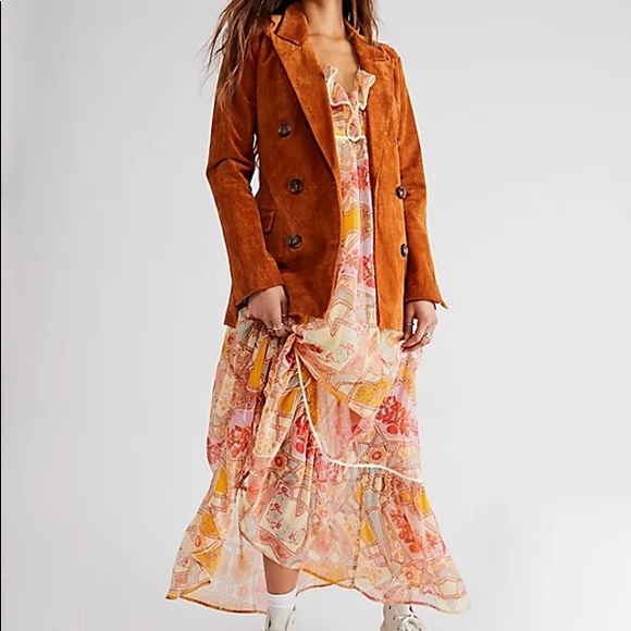 NWOT FREE PEOPLE CARMELLA PRINT MAXI DRESS IN IVORY COMBO Z335-51 - Picture 2 of 4